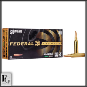Federal Gold Metal 338 Lapua Mag Ammo 300gr Sierra Matchking 20ct GM338LM2