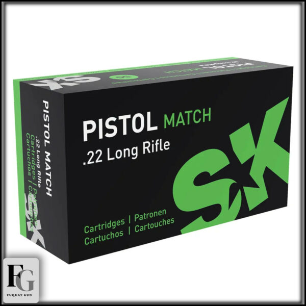 SK Pistol Match 22 LR Ammo 40gr LRN 50ct 420114