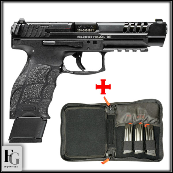 H&K VP9L OR 9mm 5" 20rd 81000592 TAC PACK w/3-17rd Mags
