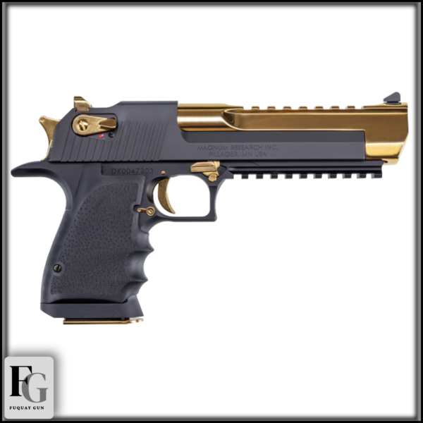Magnum Research Mark XIX Desert Eagle Black and Gold Deagle 50AE 6" 7rd DE50BATG - Image 2