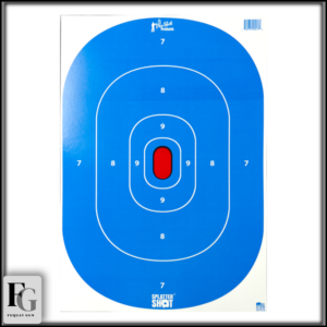 Pro-Shot 12" x 18" SplatterShot Silhouette Insert Low Light/Hi-Vis Blue Tag Paper Target 8 Pack SILH-INTP-BLUE-8PK