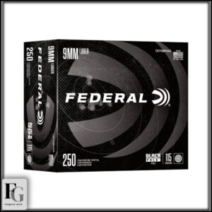 Federal Black Pack 9mm 115gr 250rd C9115BP250