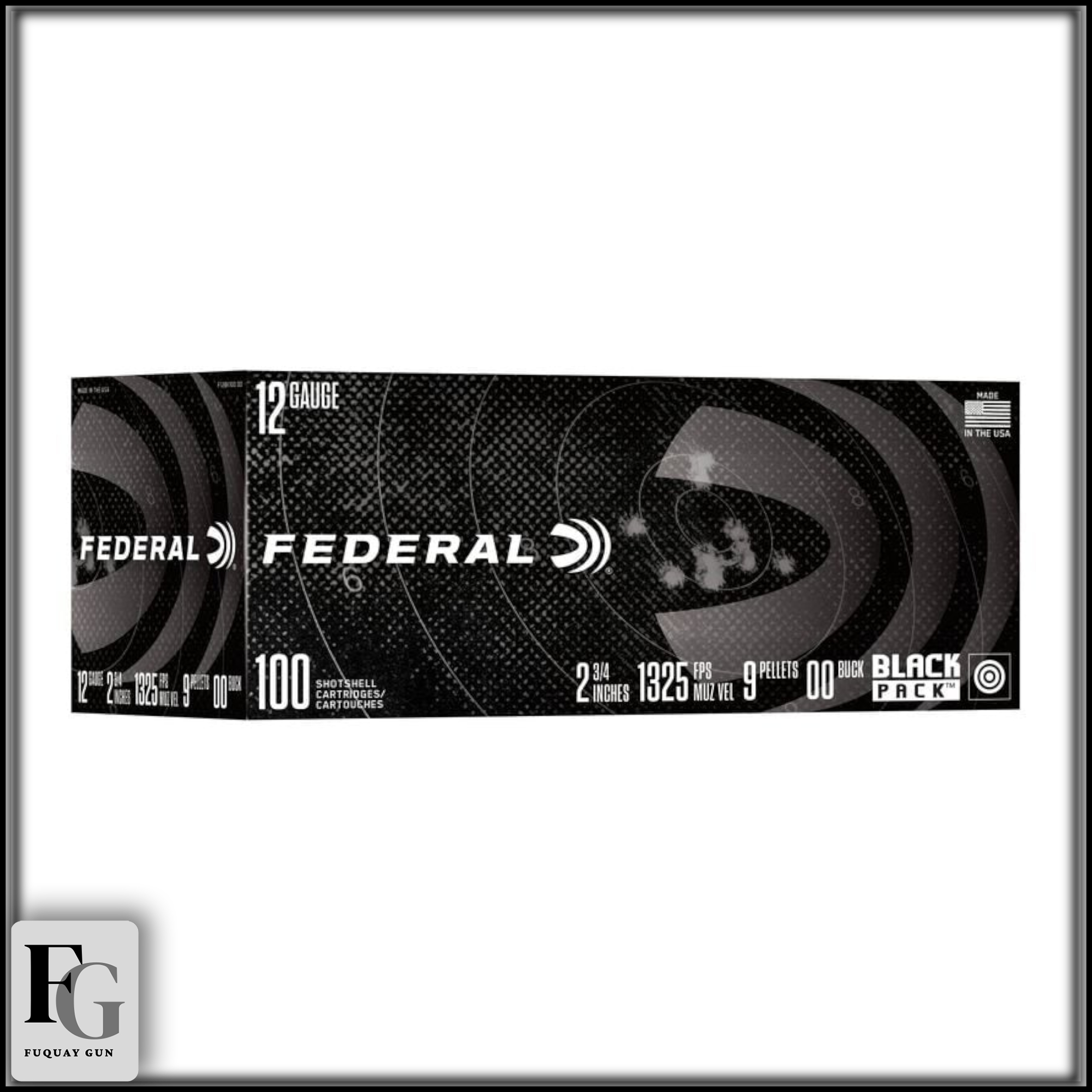 Federal Black Pack 12ga 00 Buck 100rd F12BK100 00