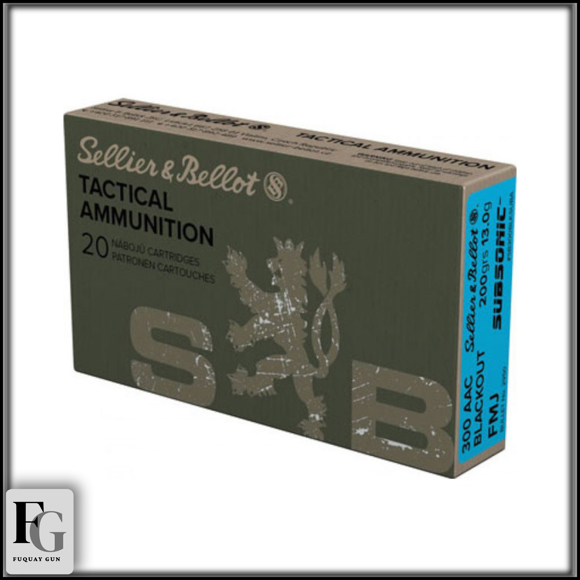 Sellier & Bellot 300 AAC Blackout 200gr 20rd SB300BLKSUBA