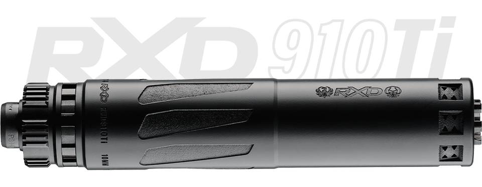 Dead Air Ruger RXD910Ti 9mm 10mm Suppressor RXD910TIBLK