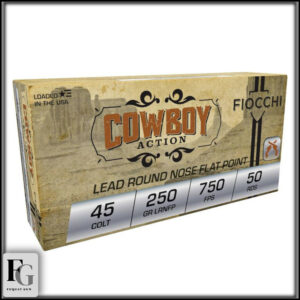 Fiocchi Cowboy Action 45 Colt Ammo 250gr LRN-FP 50ct 45LCCA