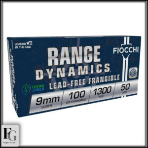 Fiocchi Range Dynamics 9mm Ammo Frangible 100gr 50ct 9FRANG