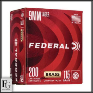 Federal Champion 9mm Ammo 115gr FMJ 200ct WM51992