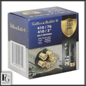 S&B Self Defense 3" 410 Ammo Dual Pellet Load 25ct SB410SDB