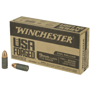 Winchester USA Forged 9mm Ammo 115gr FMJ 50ct WIN9SV