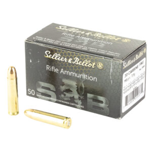 S&B 30 Carbine Ammo 110gr FMJ 50ct SB30A